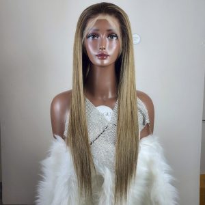 Ombre Blonde Full Lace Bone Straight Wig