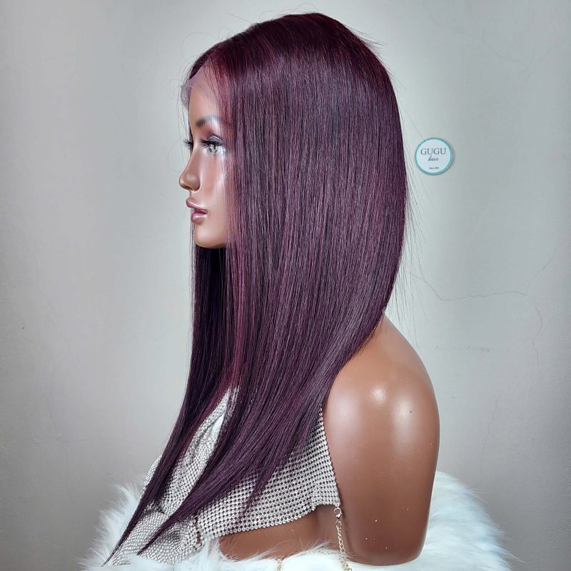 Red color – Bone Straight – Super Double Drawn