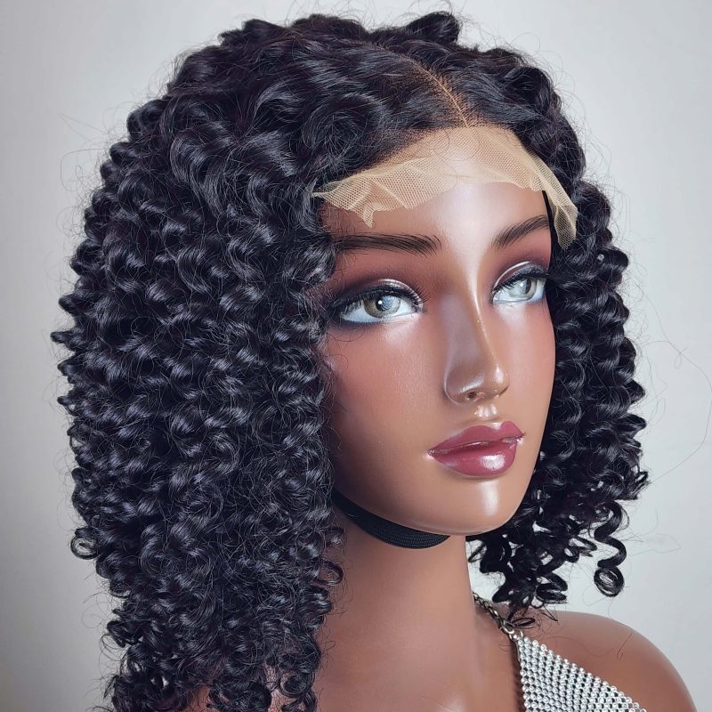 Kinky Curly Glueless 5x5 Lace Closure Wig - 3