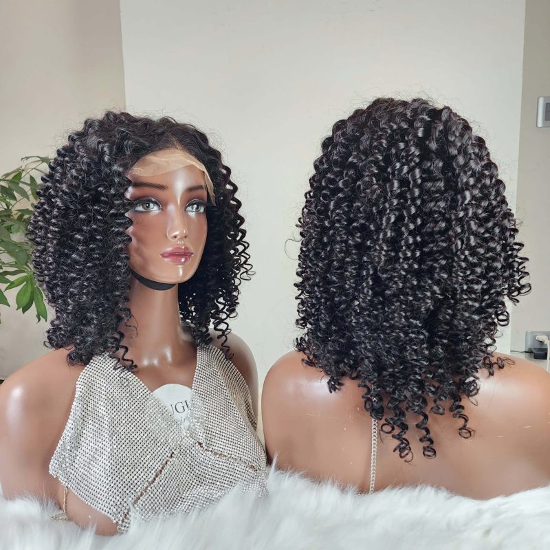 Kinky Curly Glueless 5x5 Lace Closure Wig - 4