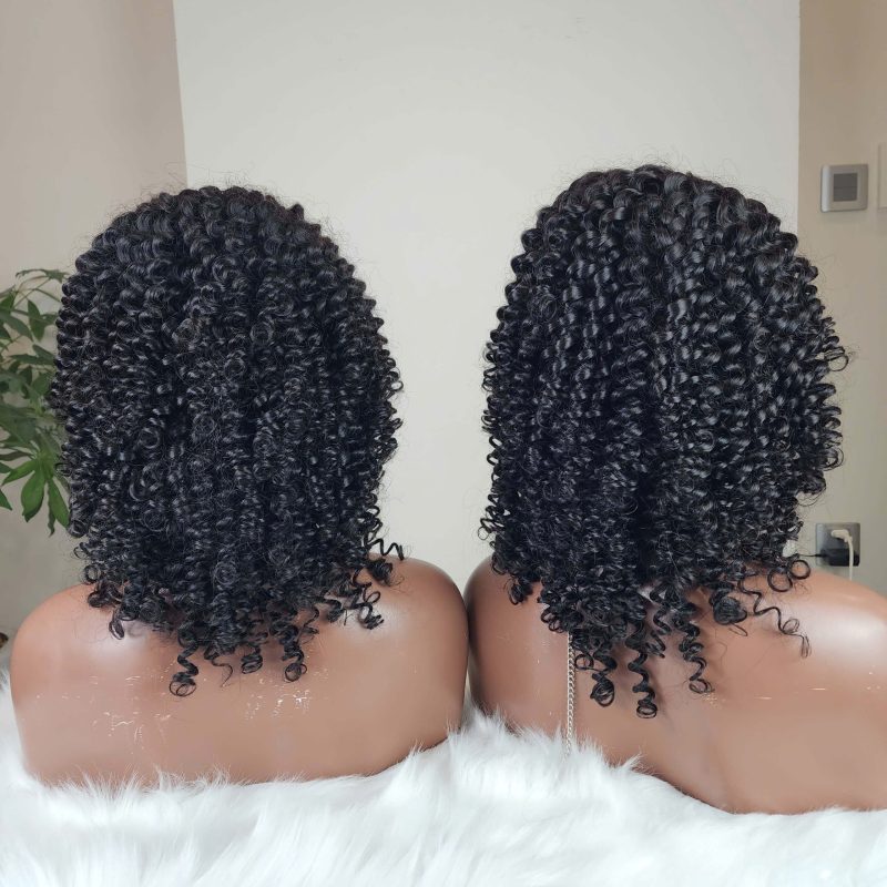 Kinky Curly Glueless Closure Wig
