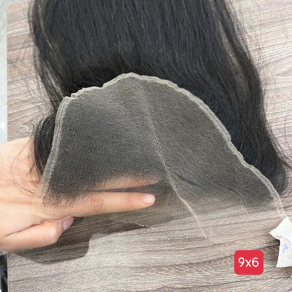 GUGU HAIR – Vietnamese Bone Straight Hair Wig – 100% Raw Human Hair 120 9x6 Lace Closure Wig Transparent HD Straight Hair