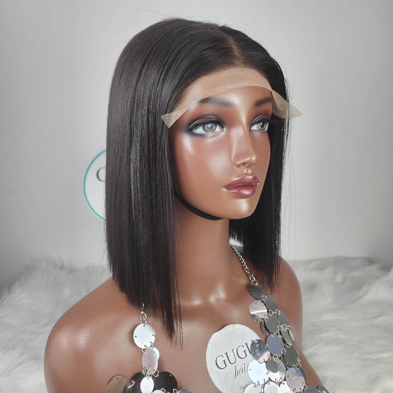 Blunt Cut Bob Wigs – Sleek, Sharp & Timeless Human Hair Bob Styles 9 10 inch Sleek Blunt Cut Bob Wig – Natural Black Straight Lace Front