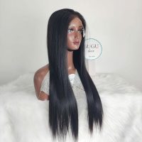 Human Hair Bone Straight Wigs 28 Inches Natural Vietnamese Double Drawn 3 Human Hair Bone Straight Wigs 30 Inches Natural Vietnamese Double Drawn Human Hair Lace Closure Wigs