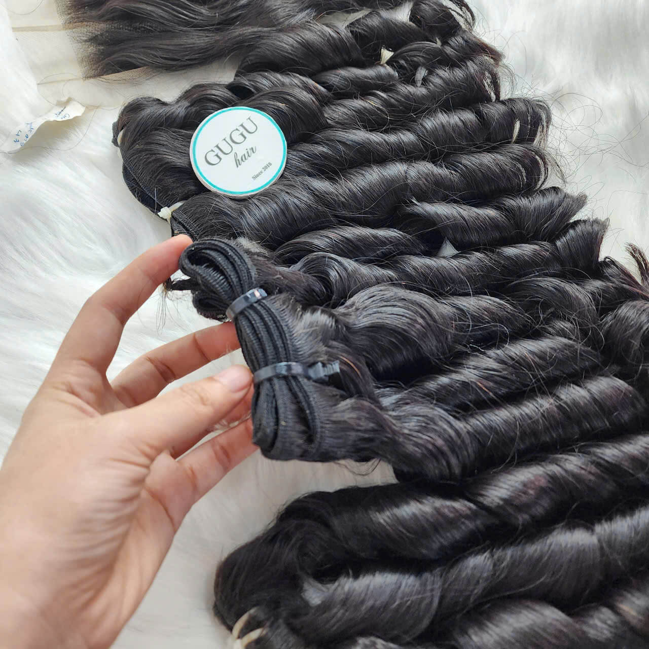 Vietnamese raw bouncy curly hair weave