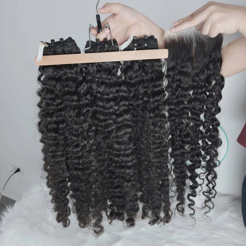 Virgin Unprocessed Hair Bundles Burmeses Curly