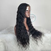 28 Inch Deep Wave Lace Front Wigs Human Hair 200% Density HD Transparent 3 28 Inches Deep Wave Wig – Dark Color Virgin Human Hair, Premium Standard