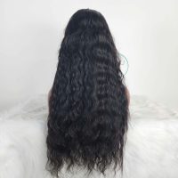 28 Inch Deep Wave Lace Front Wigs Human Hair 200% Density HD Transparent 4 28 Inches Deep Wave Wig – Dark Color Virgin Human Hair, Premium Standard