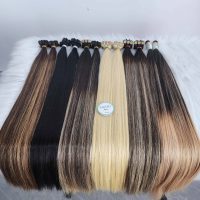 Straight human tape in hair extensions