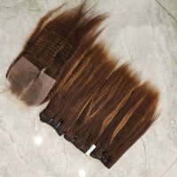 Vietnamese Human Hair Kinky Straight Bundles