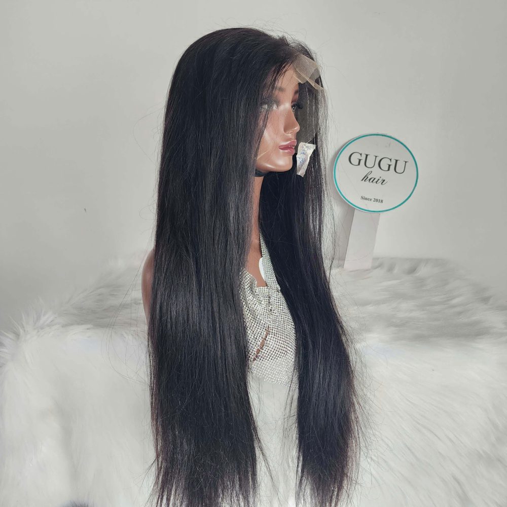HD RAW Vietnamese Straight Hair Wig with Frontal – 100% Raw Human Hair