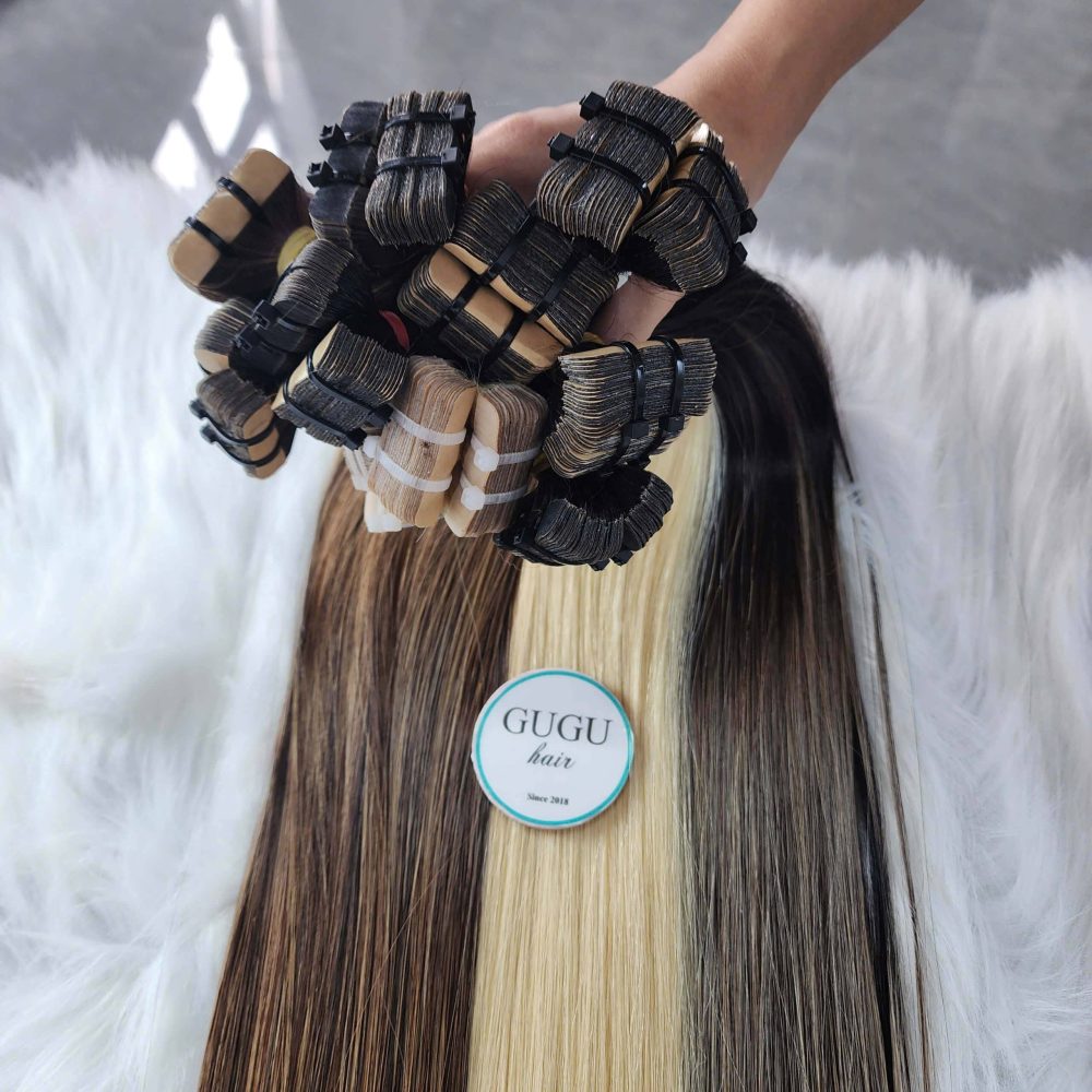 Best tape in hair extensions with 100% raw human hair