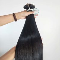 Human tape in hair extensions