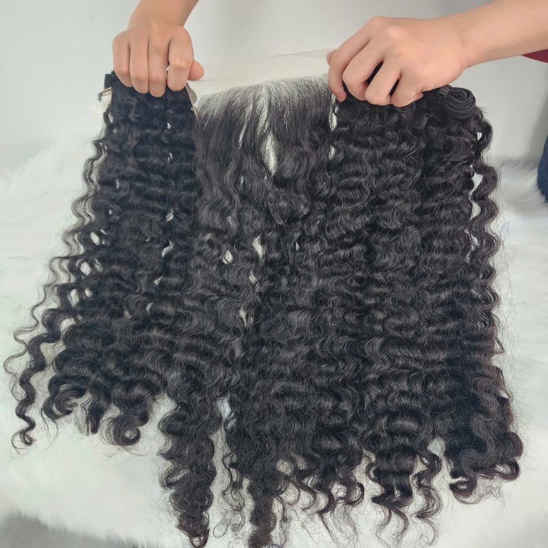 burmese curly bundles human hair