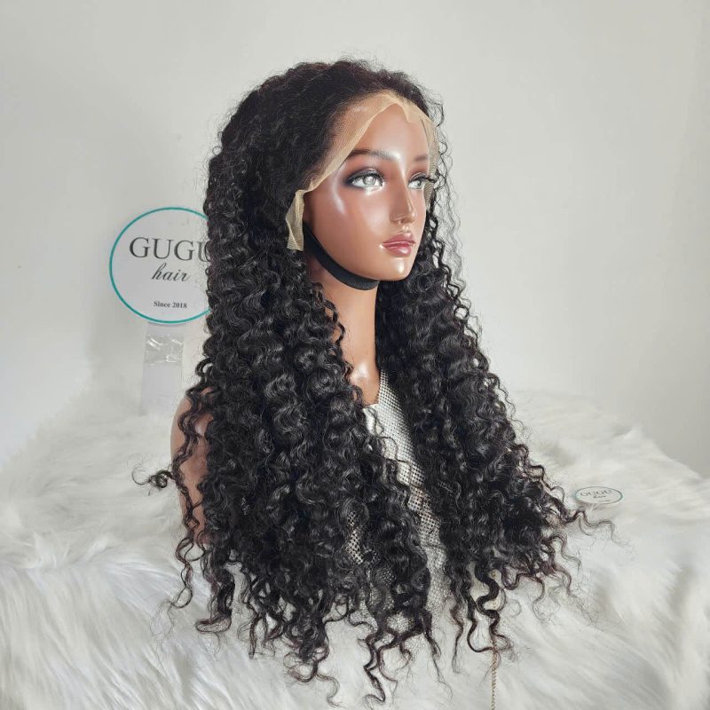 Full view Long Burmese Curly Wig