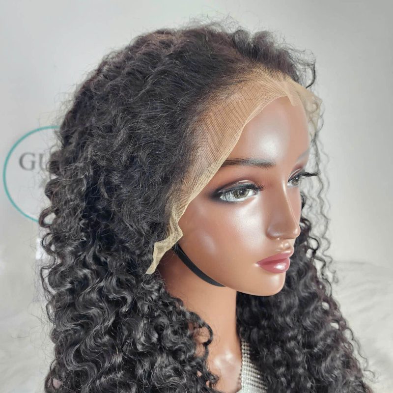 Long Curly Lace Front Human Hair Wig – GUGU Hair