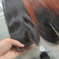 Natural Black to Brown Ombre Straight Hair Bundles with Closure by Gugu Hair