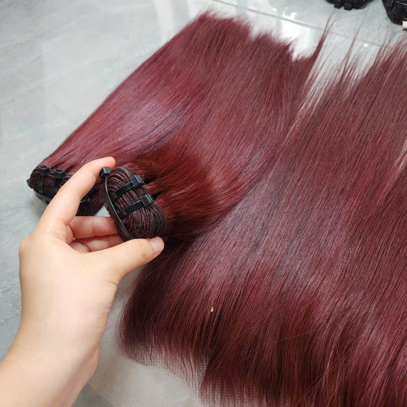 14 inch 99J Burgundy Straight Hair Bundles by Gugu hair