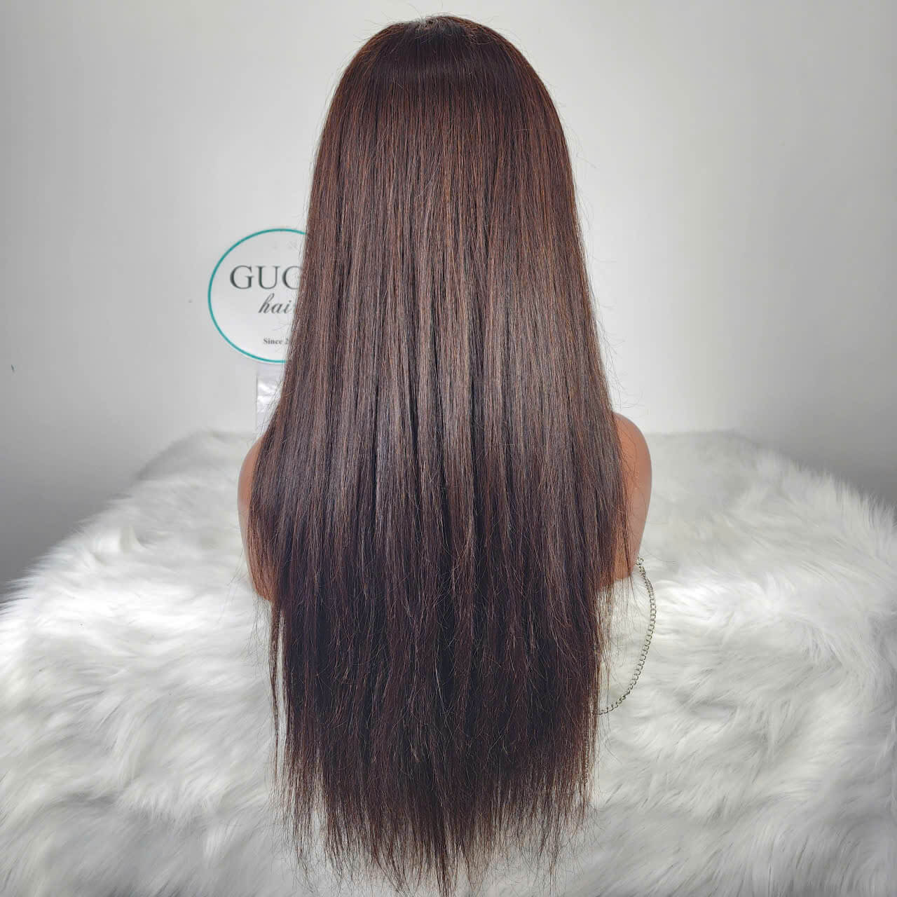 Natural Straight Lace Front Wig – 26 Inch Soft Brown Human Hair Wig by GUGU Hair 9 Natural Straight Lace Front Wig – 26 Inch Soft Brown Human Hair Wig by GUGU Hair