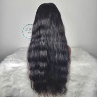 Soft Natural Wave Lace Front Wig – 28 Inch Deep Wave Human Hair Wig by GUGU Hair