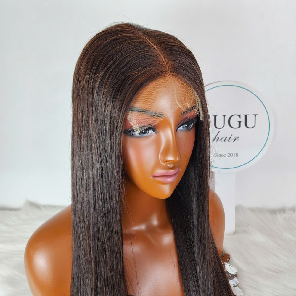 22 Inch Bone Straight Wig Vietnamese Hair 5x5 HD Lace | GUGUHAIR