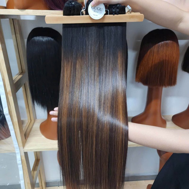 22inch bonestraight ombre color human hair