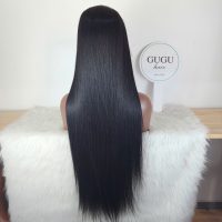 22 Inch Bone Straight 4x4 Transparent Lace Closure Human Hair Wigs 4 30 Inch Bone Straight Wig HD Lace - Vienamese Hair
