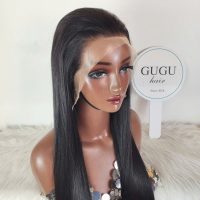 22 Inch Bone Straight 4x4 Transparent Lace Closure Human Hair Wigs 3 30 Inch Bone Straight Wig HD Lace - Vienamese Hair