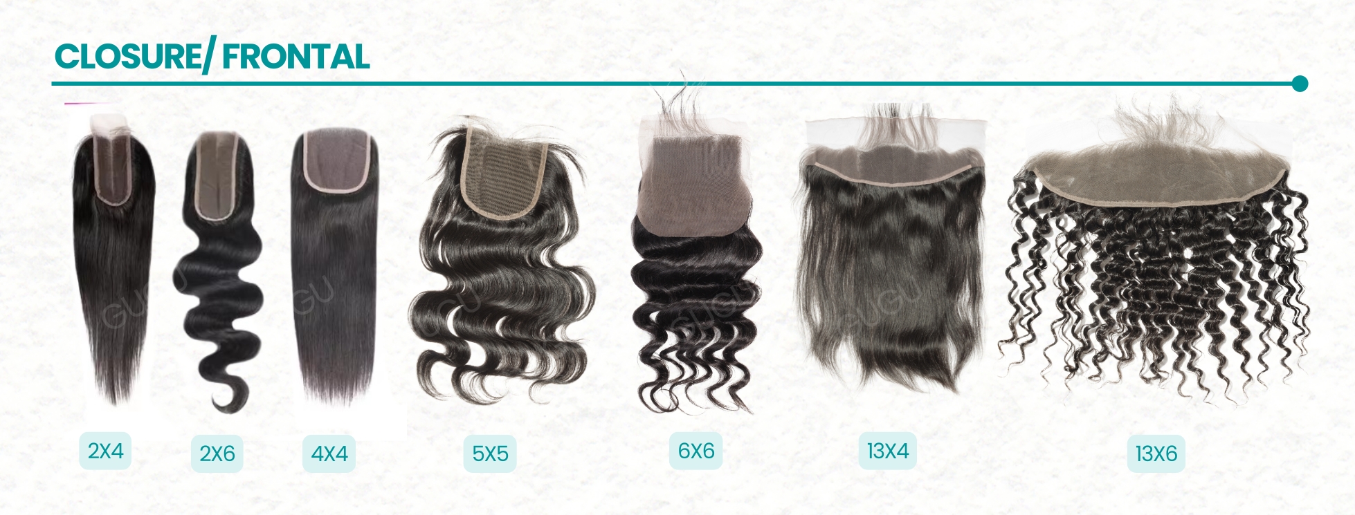 Human hair bundles with closure set