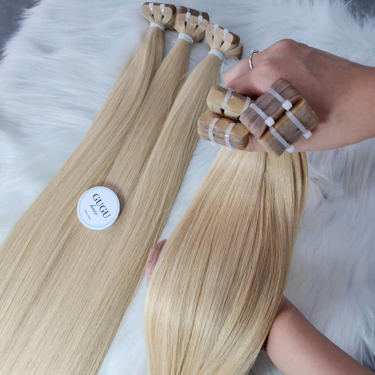26-inch-bone-straight-blonde-best-tape-in-hair-extensions-vietnamese-human-hair-guguhair.