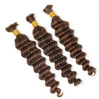 deep wave human braiding hair 24 inch