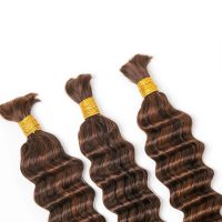 deep wave human braiding hair 24 inch