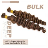 deep wave human braiding hair 24 inch