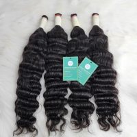 Deep Wave Bulk Human Hair For Braiding Natural Black Wholesale 2 Deep Wave Bulk Human Hair For Braiding