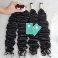 Deep Wave Bulk Human Hair For Braiding Natural Black Wholesale 4 Deep Wave Bulk Human Hair For Braiding
