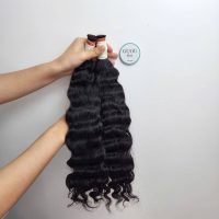 Deep Wave Bulk Human Hair For Braiding Natural Black Wholesale 6 Deep Wave Bulk Hair Extensions – Natural Look for Stunning Braids