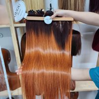 Ombre Copper Straight Lace Extensions – 100% Human Hair