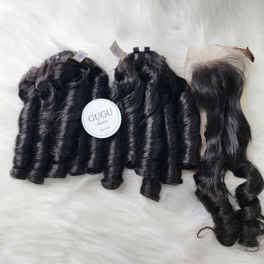 Bouncy Curly Human Hair Bundles – 100% Vietnamese Hair