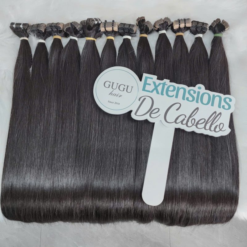 Natural Black 24 Inch Tape-In Extensions – Raw Vietnamese Human Hair