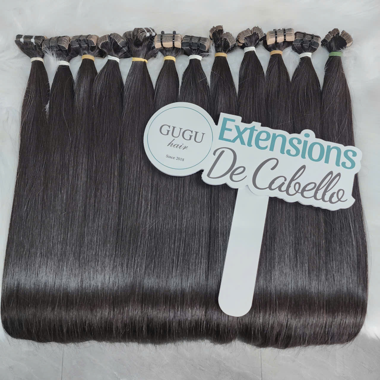 Natural Black 24 Inch Tape-In Extensions – Raw Vietnamese Human Hair