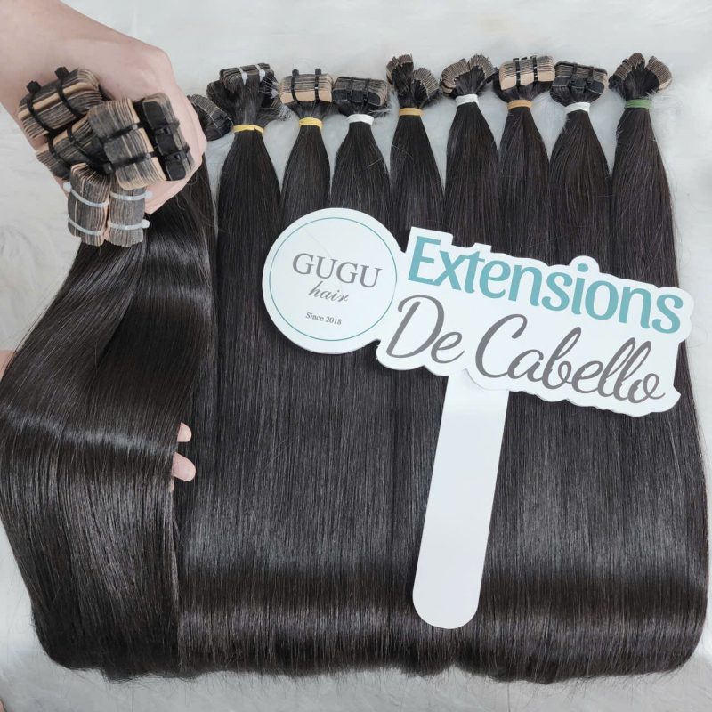 Natural Black 24 Inch Tape-In Extensions – Raw Vietnamese Human Hair