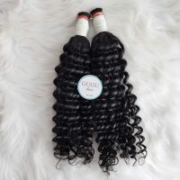 26 Inch Water Wave Bulk Hair Extensions Natural Black | GUGU 2 26 Inch Water Wave Bulk Hair Extensions Natural Black