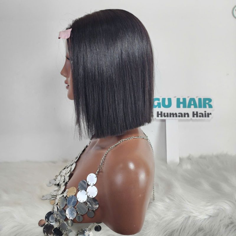 10 Inch Bob Human Hair Wig – Short Straight Natural Wig for Women | GUGUHAIR