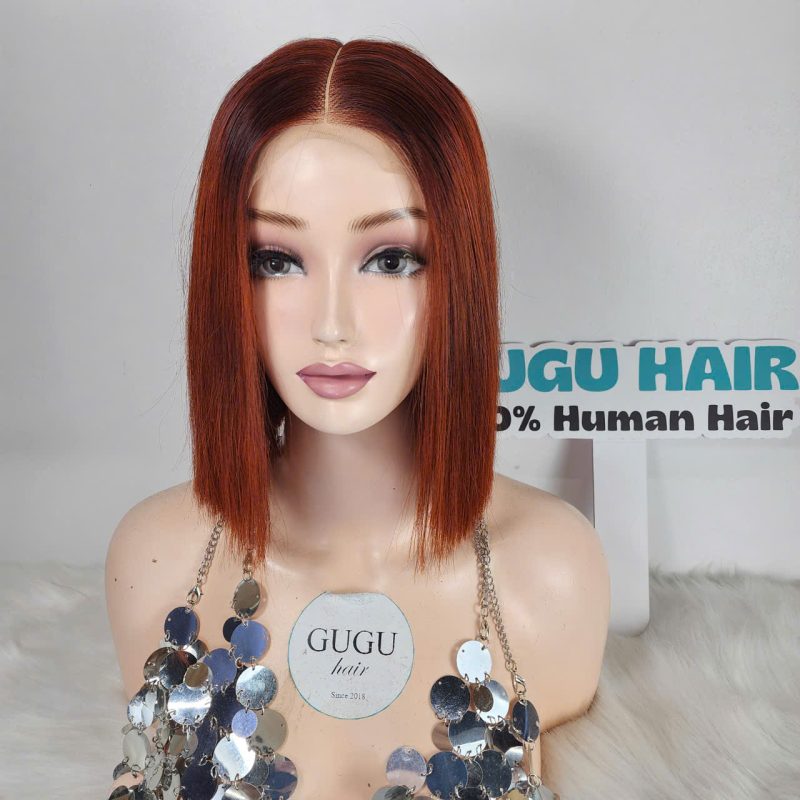 Bob Wig Human Hair – Sleek Straight Short Wig for Women