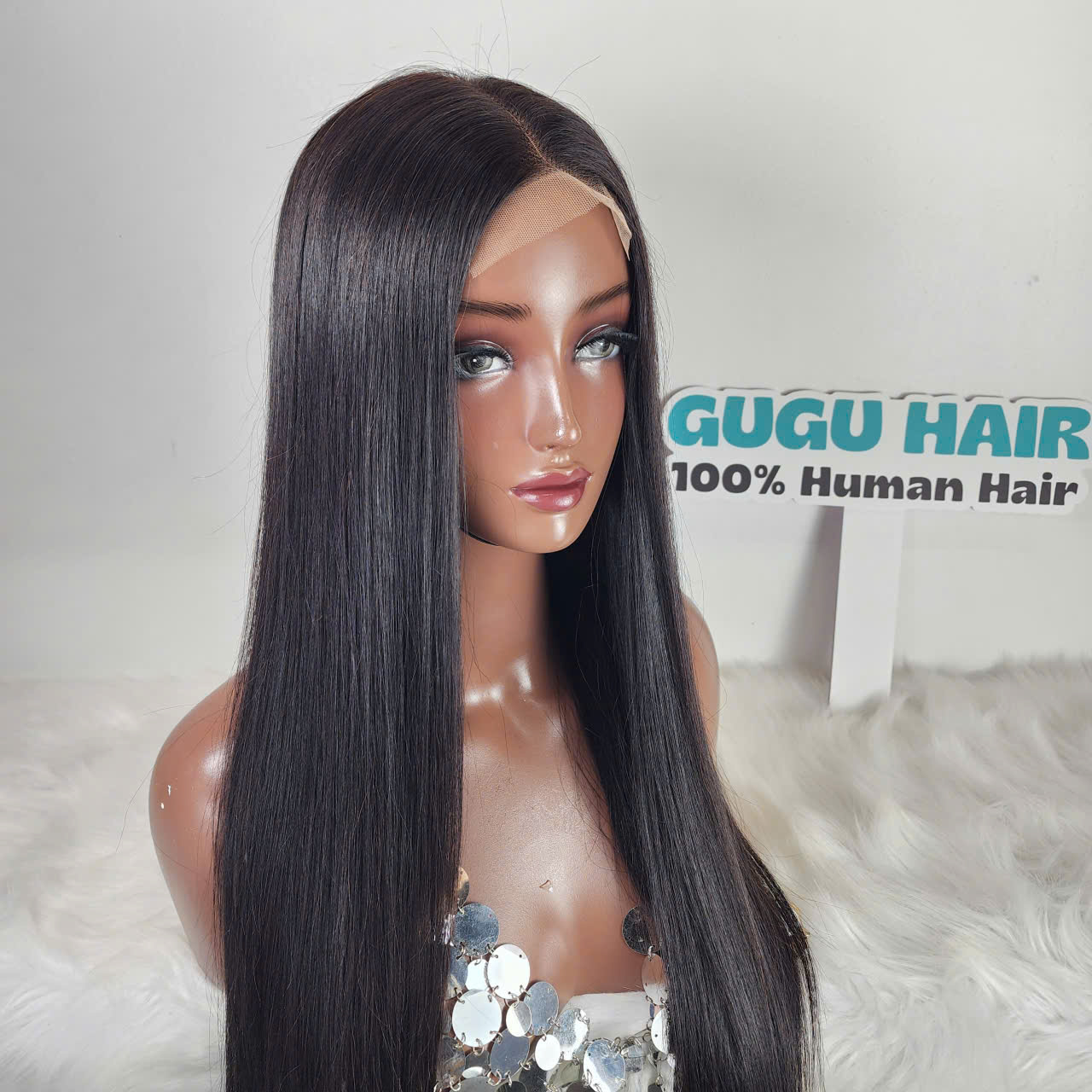 22 Inch Bone Straight 4x4 Transparent Lace Closure Human Hair Wigs 14 22 Inch Bone Straight Wig with 4x4 Transparent Lace – 100% Human Hair