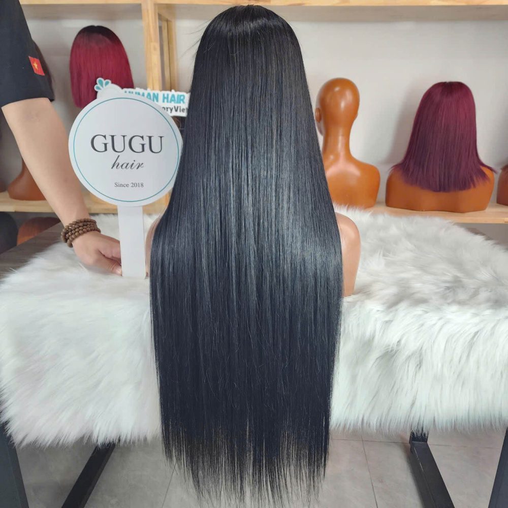 32 Inch Bone Straight Hair Wig Natural Color