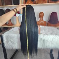 32 Inch Bone Straight Natural Color Raw Vietnamese Human Hair Wig 5 32 Inch Bone Straight Hair Wig Natural Color