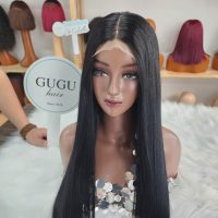 32 Inch Bone Straight Natural Color Raw Vietnamese Human Hair Wig 3 32 Inch Bone Straight Hair Wig Natural Color