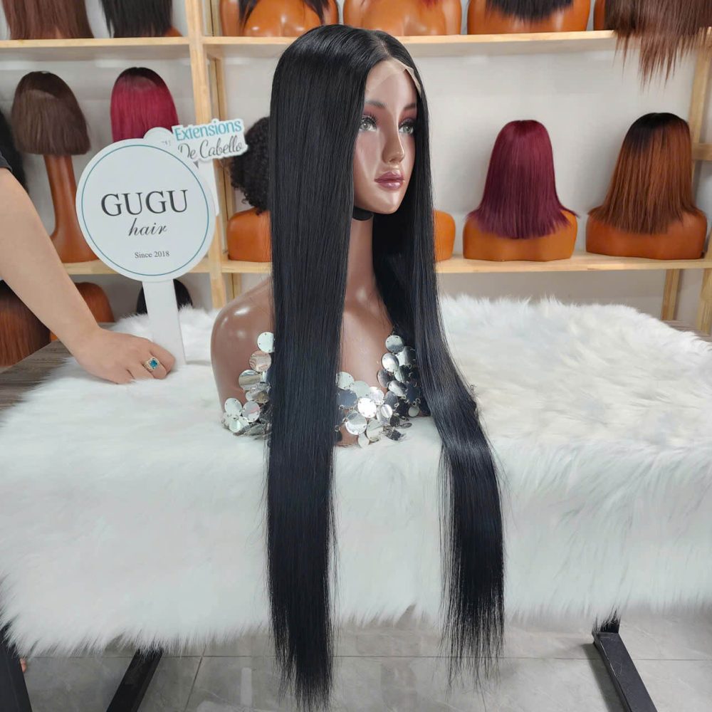 32 Inch Bone Straight Hair Wig Natural Color