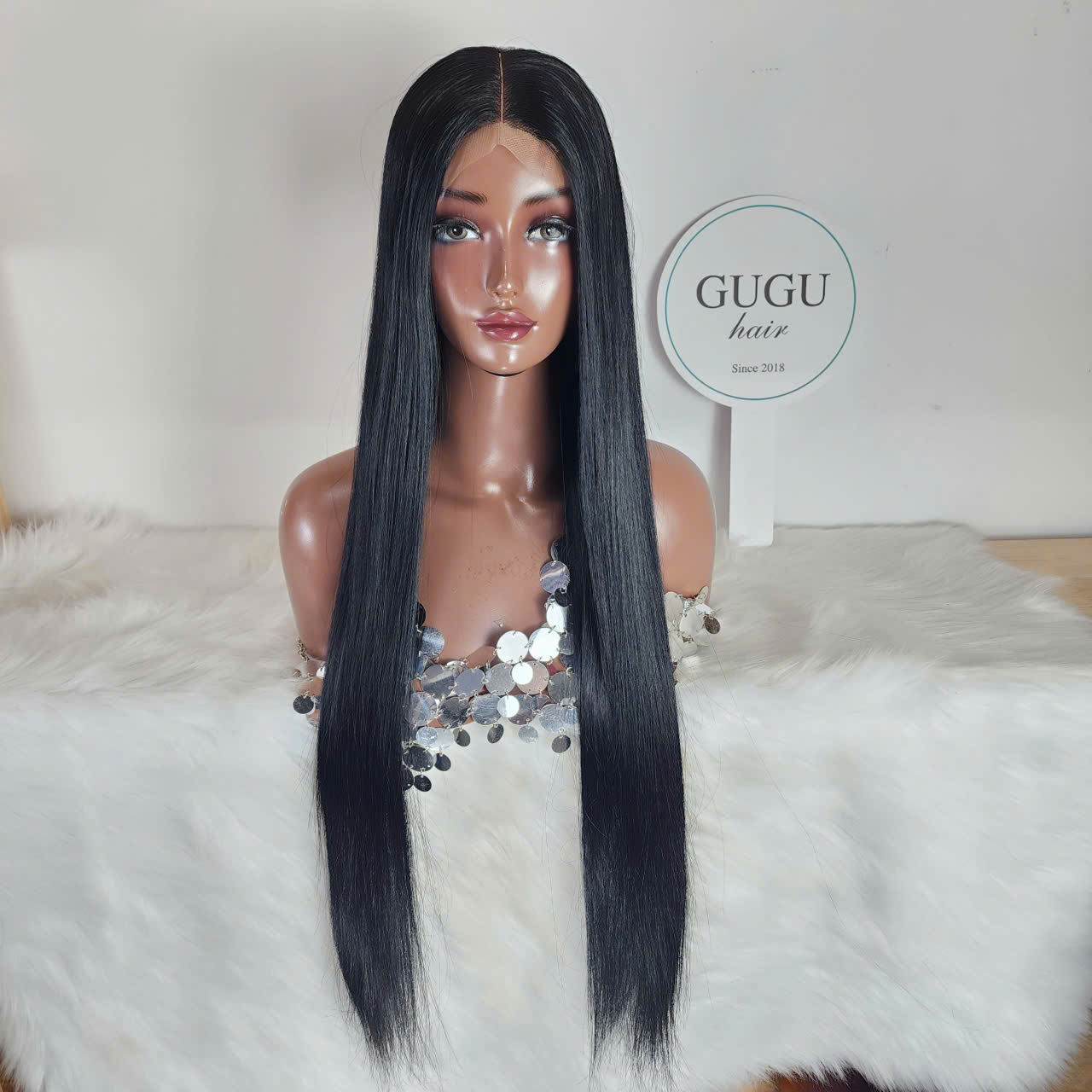 32 Inch Bone Straight Wig Human Hair 2x6 Lace – GUGU HAIR